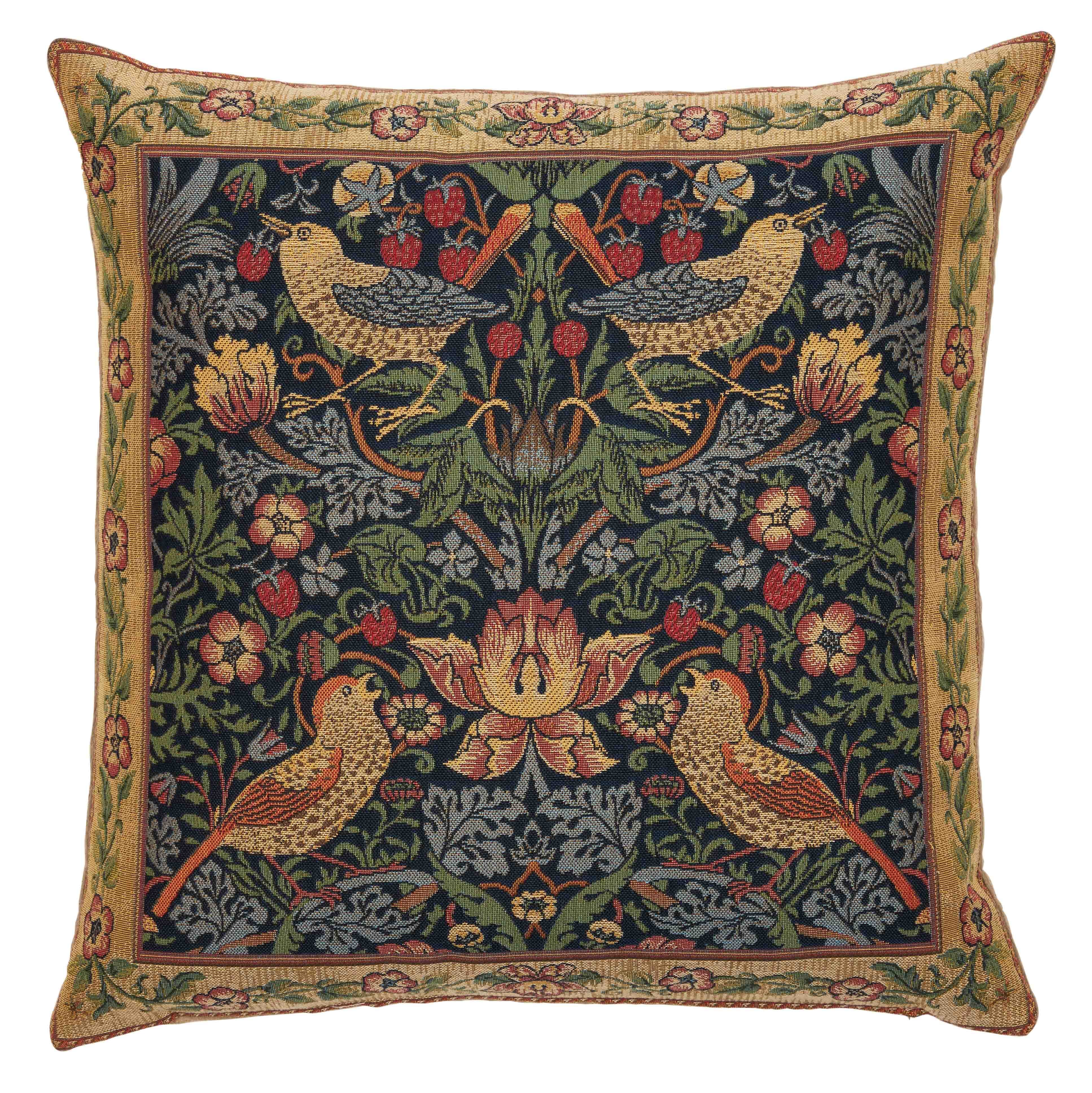 Strawberry Thief Classic Tapestry Cushion 46x46cm 18