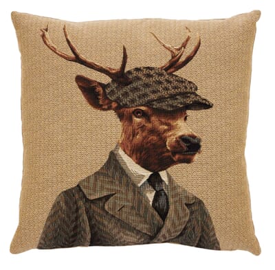 Mr Douglas Deer Tapestry Cushion - 46x46cm (18"x18")