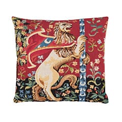 Rampant Lion Tapestry Cushion - 43x43cm (17"x17")