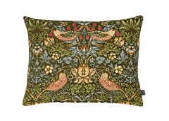 Strawberry Thief Green Tapestry Cushion - 33x46cm (15"x18")
