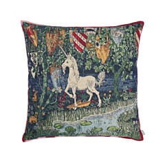 Heraldic Unicorn Tapestry Cushion - 46x46cm (18"x18")