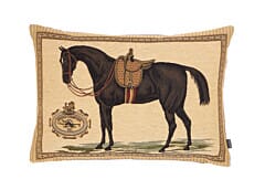 Grand Champion Tapestry Cushion with Faux Leather Back- 33x46cm (15"x18")