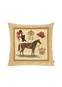 Royal Dressage Brown Tapestry Cushion - 46x46cm (18"x18")