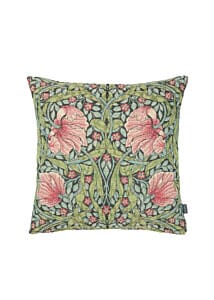 Pimpernel Pink Tapestry Cushion with Feather Filler - 33x33cm (13"x13")