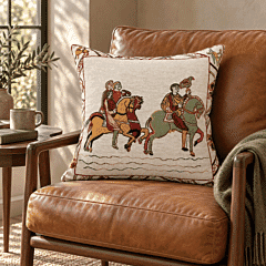 Bayeux - Falconer Tapestry Cushion - 43x43cm (17"x17") - 3 pcs remaining!