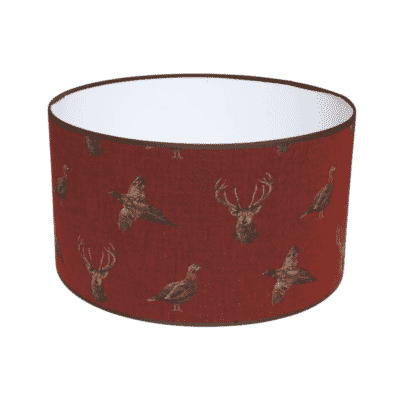 Highland Claret Tapestry Lampshade - D.40 x H.22cm
