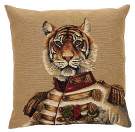 Captain Tiger Tapestry Cushion - 46x46cm (18"x18")