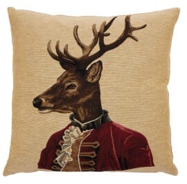 Ronald Reindeer Tapestry Cushion - 46x46cm (18"x18")