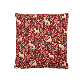 Cluny Animals Tapestry Cushion with Feather Filler - 33x33cm (13"x13")