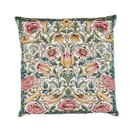 Tulip & Rose Cream Tapestry Cushion - 46 x 46cm
