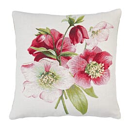 Hellebores Bouquet Tapestry Cushion - 46 x 46cm