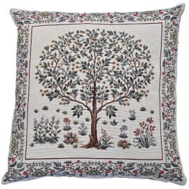 Morris Tree Cream Tapestry Cushion - 46x46cm (18"x18")