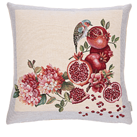 Pomegranate Feast Woven Cushion - 42x42cm (17"x17")