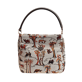 Mythical Animals Cream Tapestry Bag - 35 x 30 x 12cm
