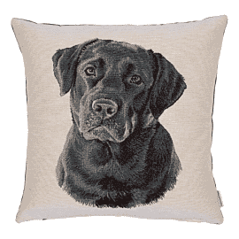 Larry Labrador Woven Cushion - 42x42cm (17"x17")