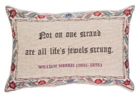 Life’s jewels Fibre Filled Tapestry Cushion - 20x32cm (8"x13")