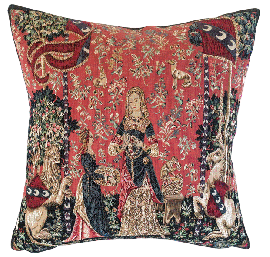 Lady & Unicorn Smell Tapestry Cushion - 46x46cm (18"x18")