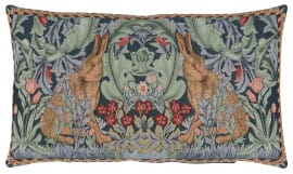 Morris Hares Cushion with Feather Filler - 35x60cm (14"x24")
