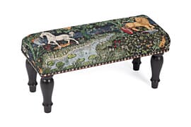 Heraldic Lion & Unicorn Narrow Stool