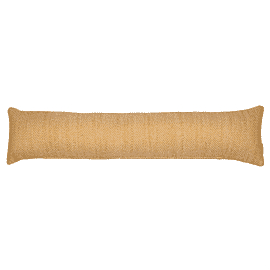 Ochre Herringbone Woven Draught Excluder - 20x90cm (8"x35")