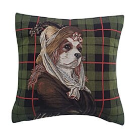 Lady Felicity Tapestry Cushion with Feather Filler - 46x46cm (18"x18") - Last Piece Remaining!