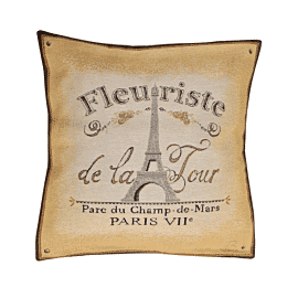 Fleuriste de la Tour Tapestry Cushion with Feather Filler - 46x46cm (18"x18") - Last Piece Remaining!