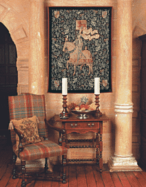 Le Chevalier Medieval Loom Woven Tapestry - 3 Sizes Available