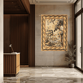 Verdure Clairmarais Loom Woven Tapestry - 236 x 186 cm (7'9" x 6'1") - Requires Rod Size 5 - Last Piece Remaining!