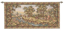 Coach and Four Loom Woven Tapestry - 88 x 200 cm (2'11" x 6'7") - Requires Rod Size 5