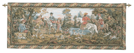 Horsemanship (Without Loops) Loom Woven Tapestry - 56 x 143 cm (1'10" x 4'8") - Requires Rod Size 4