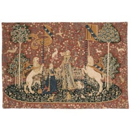 Lady with the Unicorn - Taste Loom Woven Tapestry - 70 x 100 cm (2'3" x 3'3") - Requires Rod Size 3 - Last piece remaining!