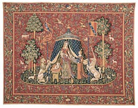 A Mon Seul Desir (To My Only Desire) Loom Woven Tapestry - 275 x 340 cm (9'0" x 11'2") - Concealed Wooden Batten