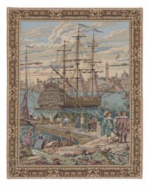 Merchant Ship Loom Woven Tapestry - 68 x 53 cm (2'3" x 1'9") - Requires Rod Size 1