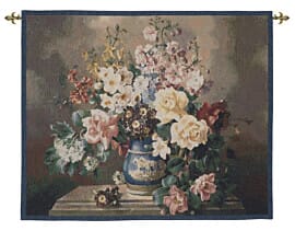 Summer Bouquet Loom Woven Tapestry - 78 x 95 cm (2'7" x 3'1") - Requires Rod Size 2 - Last Piece Remaining!