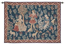 Medieval Woolworkers Loom Woven Tapestry - 157 x 215 cm (5'2" x 7'1") - Requires Rod Size 5 - Last Piece Remaining!
