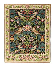 Strawberry Thief Loom Woven Tapestry - 90 x 70 cm (2'11" x 2'4") - Requires Rod Size 2