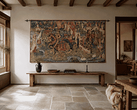The Legend of King Arthur Loom Woven Tapestry - 2 Sizes Available