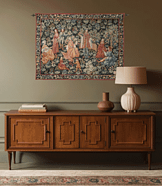 The Secret Garden Loom Woven Tapestry - 108 x 147 cm (3'7" x 4'10") - Requires Rod Size 4 - Last Piece Remaining!