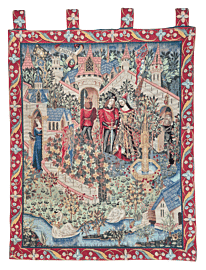 Arthur Draws the Sword Loom Woven Tapestry - 102 x 85 cm (3'4" x 2'10") - Requires Rod Size 2