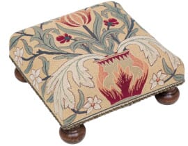 Morris Tulip Tapestry Footstool