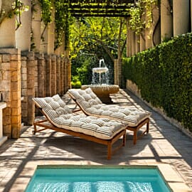 Ocean Stripe Woven Outdoor Lounger Cushion - 190 x 65 cm (75" x 26")