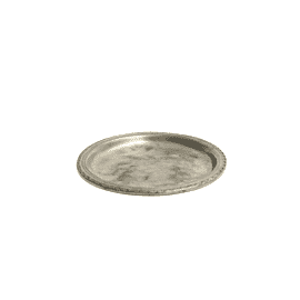 Engraved Pewter Coaster - Approx. H.1 x Dia.12 cm - Last Piece Remaining!