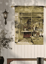 Fleurs du Jardin Loom Woven Tapestry - 133 x 97 cm (4'5" x 3'2") - Requires Rod Size 2