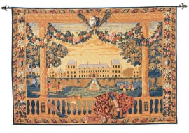Chateau de Monceaux Silkscreen Tapestry - 135 x 191 cm (4'5" x 6'3") - Requires Rod Size Size 5