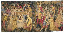 Les Vendanges Silkscreen Tapestry - 100 x 198 cm (3'3" x 6'6") - Requires Rod Size Size 5