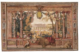 Chateau de Saint Germain Silkscreen Tapestry - 2 Sizes Available
