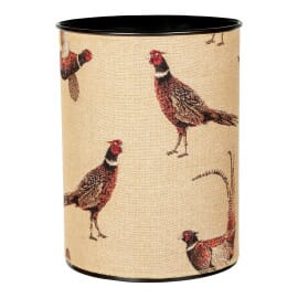 Country Pheasants Tapestry Waste Bin