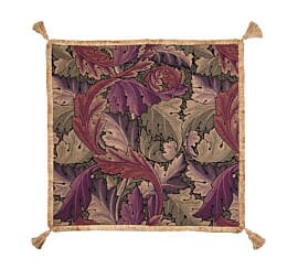 Acanthus Leaves Tapestry Throw - 140 x 140cm (55" x 55")