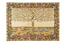 Klimt Tree of Life Loom Woven Tapestry - 51 x 67 cm (1′8" × 2′2") - Requires Rod Size 2