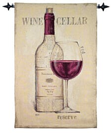 Wine Cellar Loom Woven Tapestry - 190x140cm (6'3"x4'7") - Requires Rod Size 4